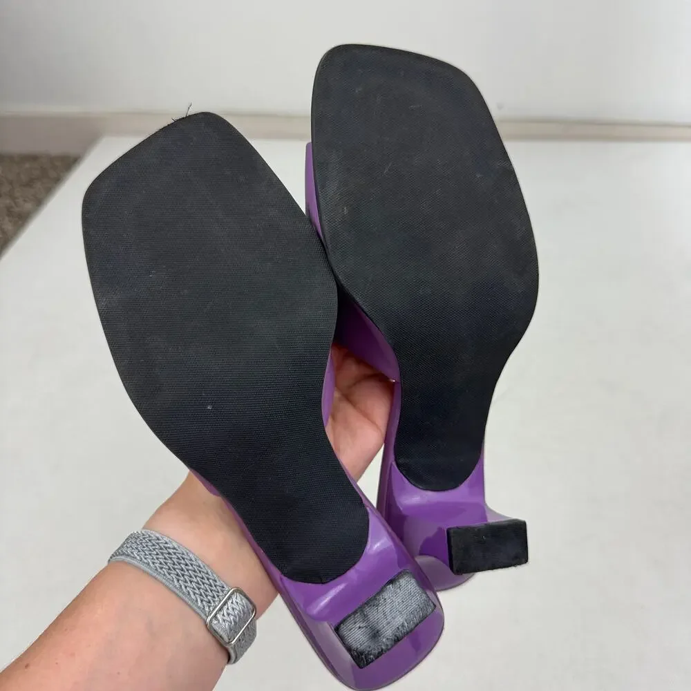 Y2K Naturalizer Purple Slip On Heeled Sandal